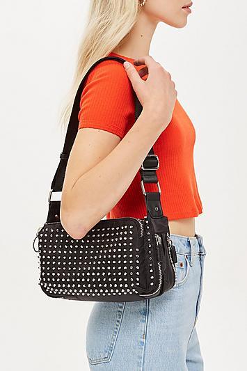 Topshop Tokyo Studded Shoulder Bag