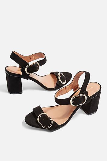 Topshop *black Wide Fit Sandals