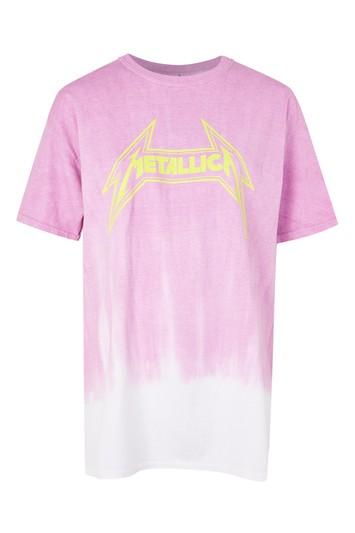 Topshop Metallica Ombre T-shirt By And Finally