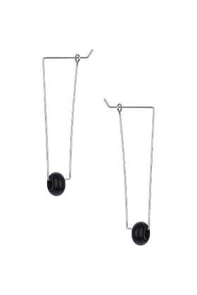 Topshop Bead Square Hoop Earrings