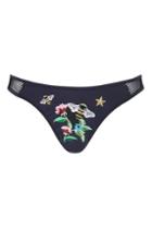Topshop *black Bee Choker Bikini Bottoms By Jaded London