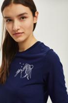 Topshop 'take A Hike' Long Sleeve T-shirt