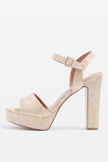 Topshop Milan Embroidered Platform Sandals