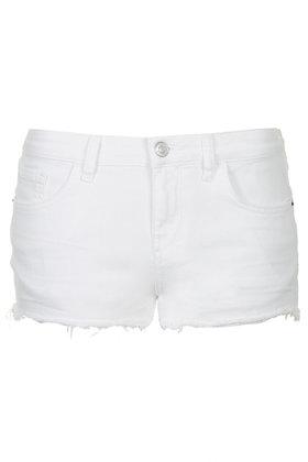 Topshop Moto White Daisy Shorts