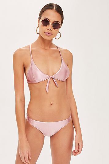 Topshop *metallic Bikini Top By Somedays Loving