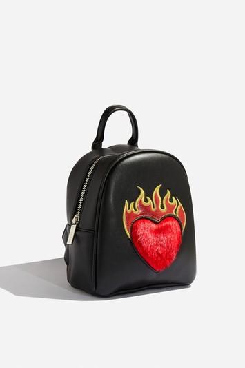 Topshop *flame Heart Mini Backpack