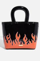 Topshop *leilani Flames Tote Bag By Skinnydip