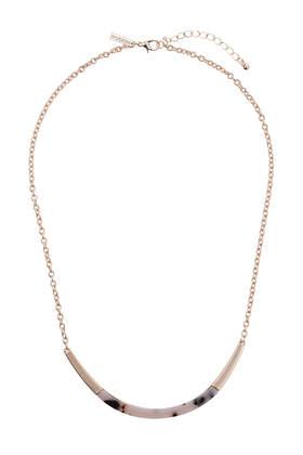 Topshop Tortoiseshell Inlay Necklace