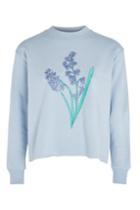 Topshop Bluebell Embroidered Sweatshirt By Tee & Cake