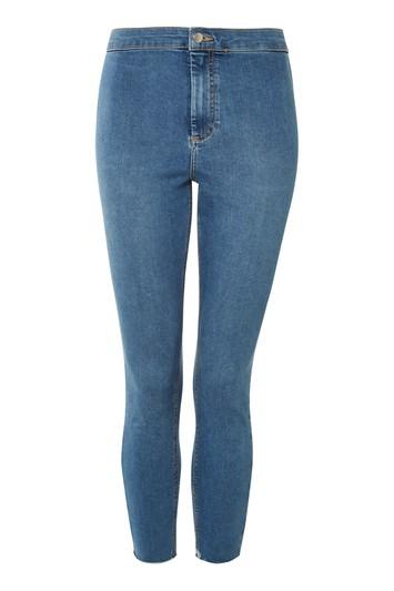 Topshop Petite 28 Raw Hem Joni Jeans