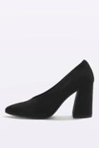 Topshop Gina V-cut Flare Block Heel Shoes