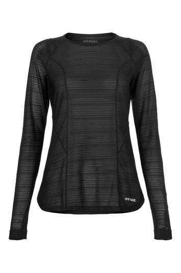 Topshop Linear Mesh Crew Tee By Ivy Park