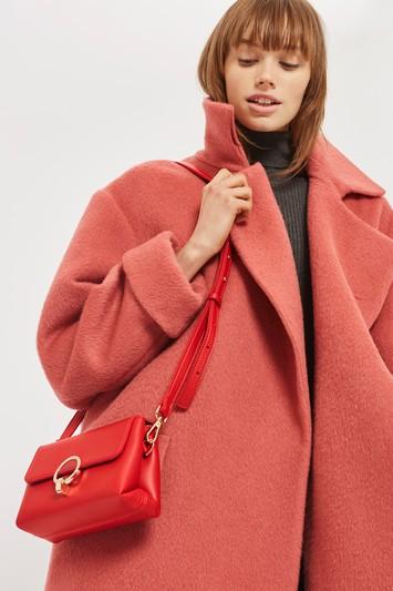 Topshop Oslo Clean Circle Lock Cross Body Bag