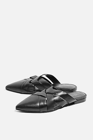 Topshop Pointed Flat Mules