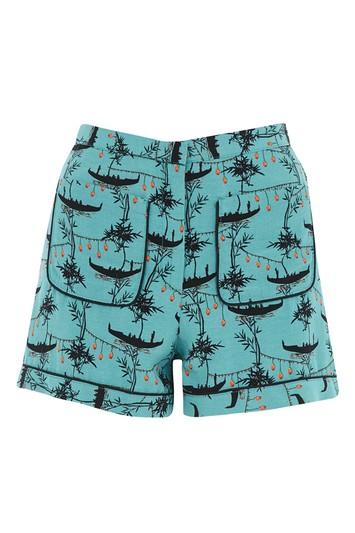 Topshop Gondola Print Pocket Shorts