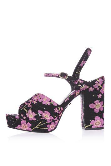 Topshop Leona Floral Sandals