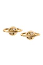 Topshop *gold Plated Planet Stud Earrings By Orelia