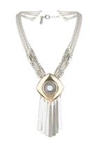 Topshop Mother Of Pearl Stick Drop Necklace