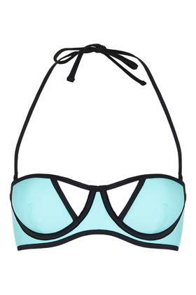 Topshop Cut Out Balconette Bikini Top