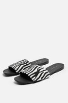 Topshop Hepburn Zebra Sandals