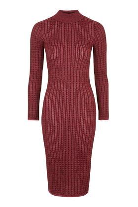 Topshop Knitted Midi Dress
