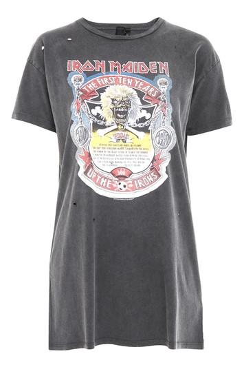Topshop Tall Iron Maiden T-shirt Dress