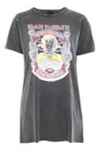 Topshop Tall Iron Maiden T-shirt Dress