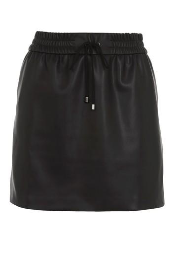 Topshop Petite Tie Pocket Pu Pencil Skirt