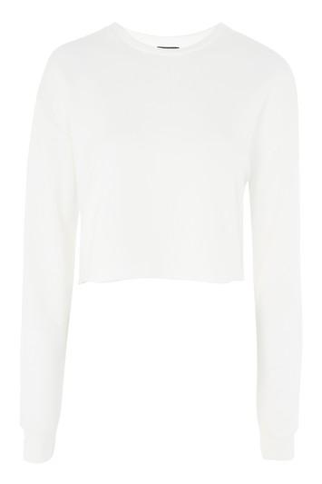 Topshop Cropped Sweatshirt