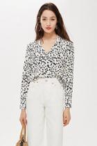 Topshop Leopard Print Pyjama Shirt