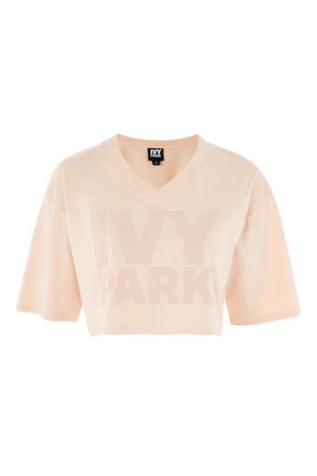 Topshop Logo Cropped T-shirt By Ivy Park