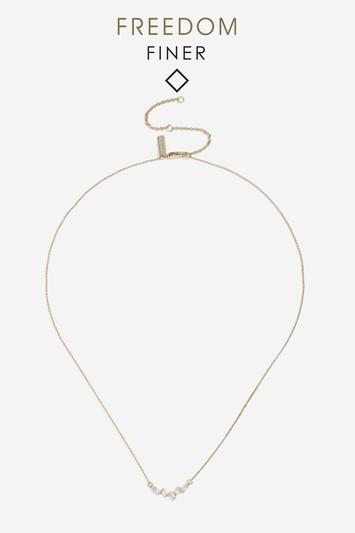 Topshop Cluster Ditsy Necklace