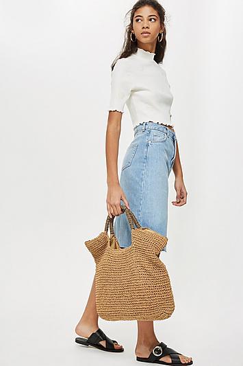 Topshop Brighty Straw Tote Bag | LookMazing