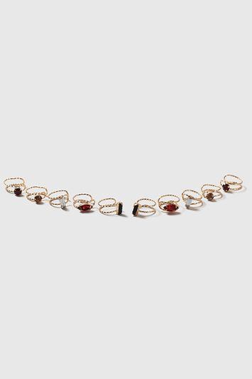 Topshop Regal Stone Ear Cuff Pack