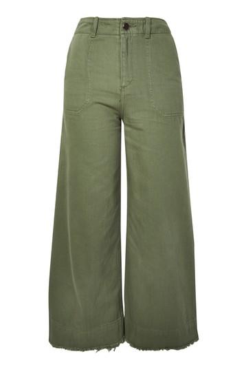 Topshop Frayed Hem Sailor Trousers