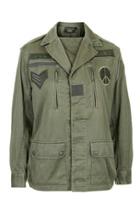 Topshop Vintage Motif Army Jacket By Topshop Finds