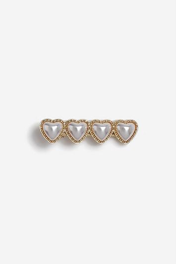 Topshop *4 Pearl Heart Hair Slide