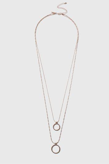 Topshop Military Circle Necklace
