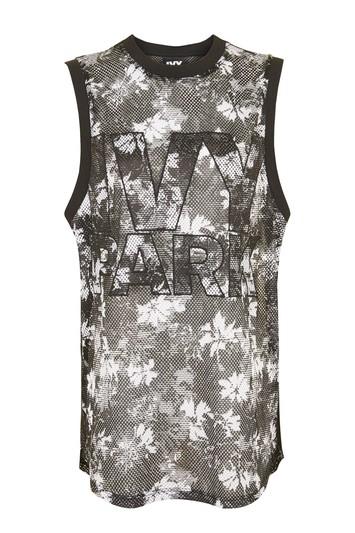 Topshop Floral Basketball Tank