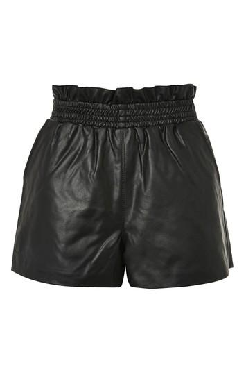 Topshop Pu Paperbag Shorts