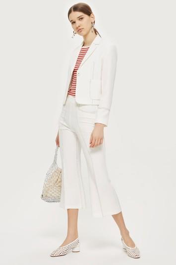 Topshop Topstitch Kick Flare Trousers