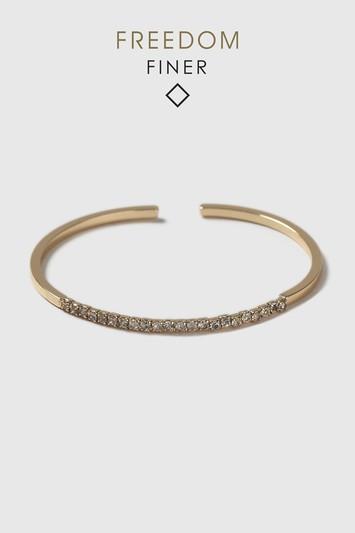 Topshop Freedom Finer Etched Clean Bangle