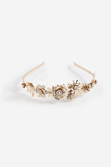 Topshop *metal Flower Headband