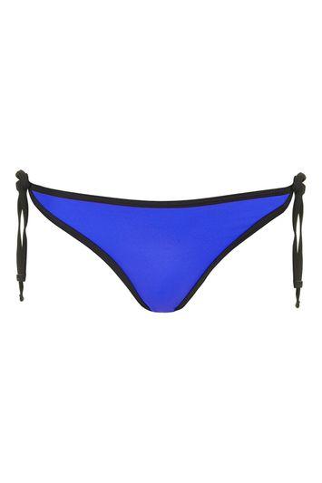 Topshop Contrast Tie-side Bikini Pant