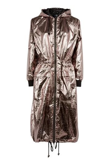 Topshop Metallic Lightweight Parka