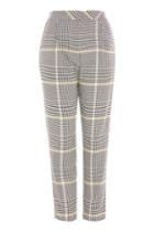 Topshop Petite Bright Checked Peg Trousers