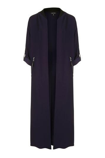 Topshop Sport Bomber Style Duster Coat