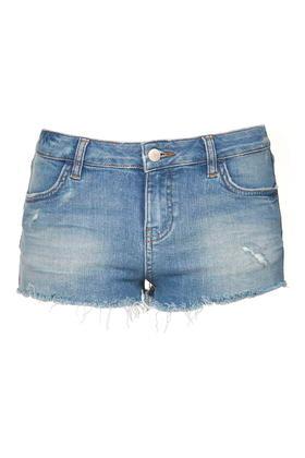 Topshop Moto Bleach Rip Daisy Short
