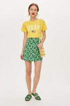 Topshop Meadow Ruffle Mini Skirt