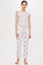 Topshop All Over Embroidered Trousers
